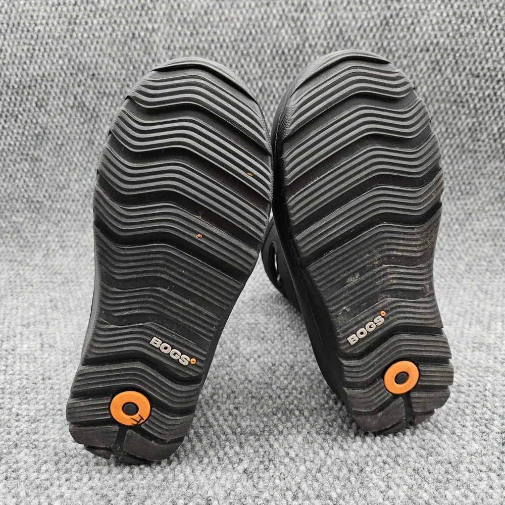 Bogs (Kids Youth 5) Black Boots Neo Classic Solid Waterproof Winter Rain Snow